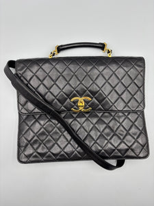 Chanel Lambskin Briefcase with strap