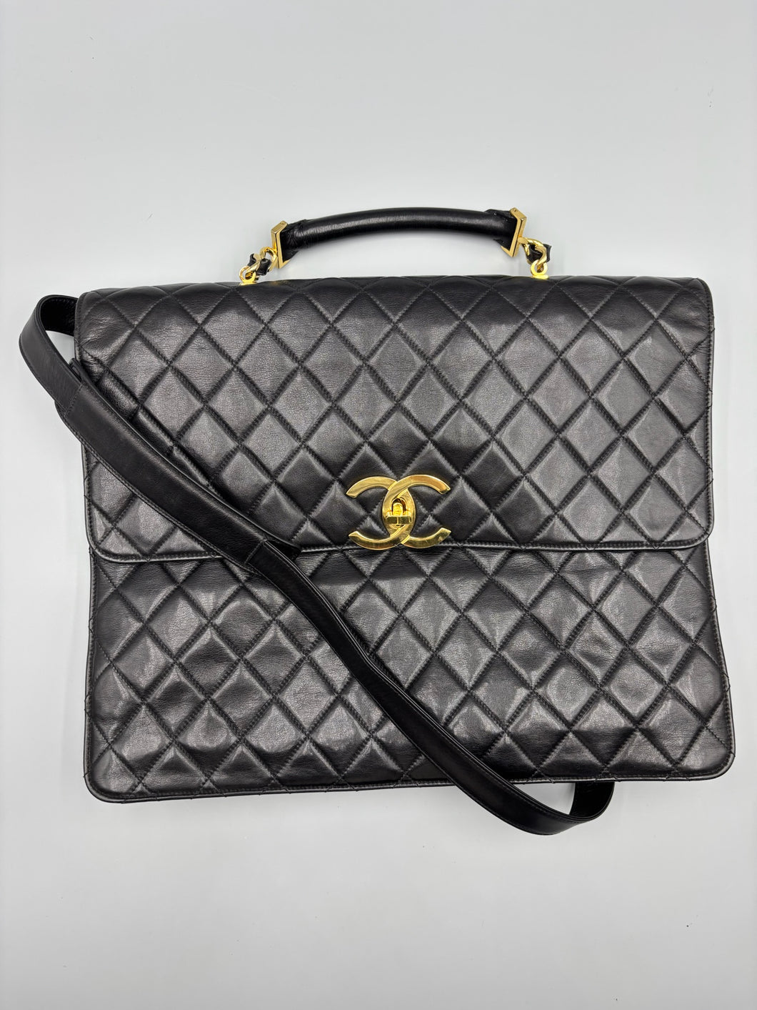 Chanel Lambskin Briefcase with strap