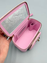 Load image into Gallery viewer, Chanel Small Pink Caviar Business Affinity Top Handle Vanity Case with Chain