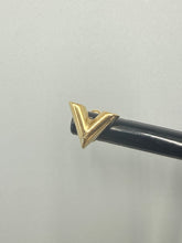 Load image into Gallery viewer, Louis Vuitton Gold Essential V earring studs