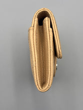 Load image into Gallery viewer, Chanel Caviar Beige flap card wallet