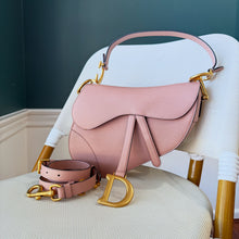 Load image into Gallery viewer, Christian Dior Blush Saddle bag with strap