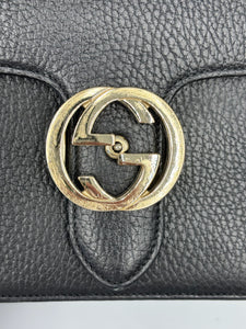 Gucci Interlocking black crossbody