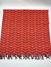 Load image into Gallery viewer, Givenchy Wool Fringe Red scarf