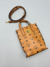 Load image into Gallery viewer, MCM Mini top handle tote with strap