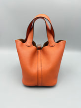 Load image into Gallery viewer, Hermes Taurillon Clemence Picotin Lock 18 PM Orange poppy