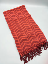 Load image into Gallery viewer, Givenchy Wool Fringe Red scarf
