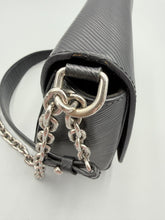 Load image into Gallery viewer, Louis Vuitton Black Epi Twist MM on chain