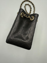 Load image into Gallery viewer, Chanel 22S Caviar Quilted Black Mini Bucket Crossbody Bag