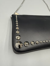Load image into Gallery viewer, Christian Black loubila studded clutch