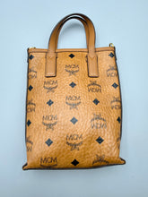 Load image into Gallery viewer, MCM Mini top handle tote with strap