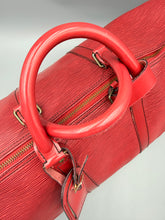 Load image into Gallery viewer, Louis Vuitton Keepall 50 red epi