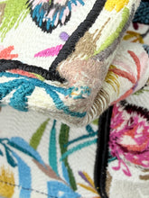 Load image into Gallery viewer, Christian Dior Canvas Embroidered Large KJouy Fantastica Book Tote Multicolor