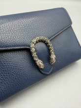 Load image into Gallery viewer, Gucci Blue Dionysus Wallet on Chain crossbody