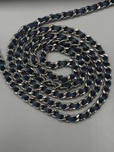 Load image into Gallery viewer, Chanel CC Navy Blue Lambskin Wallet on Chain crossbody