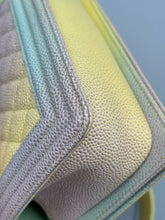 Load image into Gallery viewer, Chanel Small Boy Rainbow Quilted Cuba caviar on chain