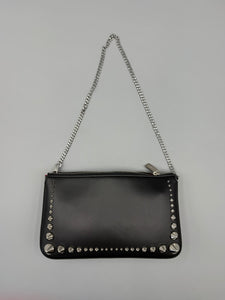 Christian Black loubila studded clutch