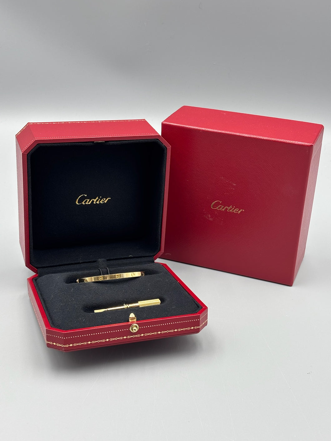 Cartier 18k yellow gold Small Love Bracelet - size 15