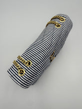 Load image into Gallery viewer, Saint Laurent Small LouLou Matelasse on chain marine canvas striped