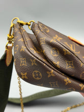 Load image into Gallery viewer, Louis Vuitton Multi Pochette khaki monogram with strap