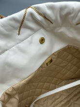 Load image into Gallery viewer, Chanel 22 White Hobo limited edition chain link with pouch