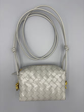 Load image into Gallery viewer, Bottega Veneta Mini Loop Knot pale green /grey crossbody