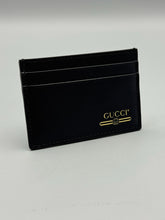 Load image into Gallery viewer, Gucci Black logo card wallet