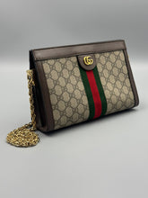 Load image into Gallery viewer, Gucci Medium GG Ophidia Clutch on chain