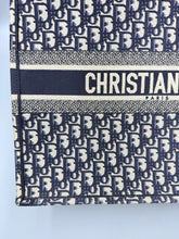 Load image into Gallery viewer, Christian Dior Large Oblique Navy book tote