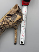 Load image into Gallery viewer, Jimmy Choo snakeskin open toe pumps - 37.5