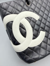 Load image into Gallery viewer, Chanel Cambon tote black with pink interior