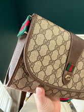 Load image into Gallery viewer, Gucci Vintage GG web clutch