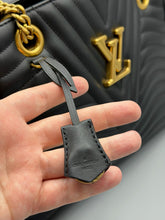 Load image into Gallery viewer, Louis Vuitton Black New Wave tote on chain