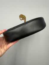 Load image into Gallery viewer, Gucci Black Marmont Half Moon crossbody on chain