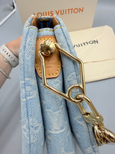 Load image into Gallery viewer, Louis Vuitton Coussin BB Sky Blue Denim with chain and strap