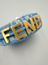 Load image into Gallery viewer, Fendi nano Fendigraphy blue denim top handle - NWT