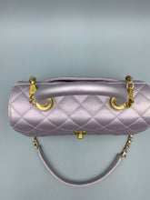 Load image into Gallery viewer, Chanel CoCo top handle Irredescent with strap light pink/lavender