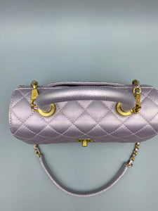 Chanel CoCo top handle Irredescent with strap light pink/lavender