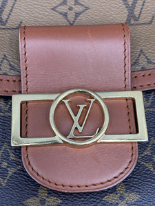 Reverse monogram Louis Vuitton dauphine backpack