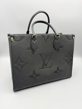Load image into Gallery viewer, Louis Vuitton On The Go MM black empreinte tote