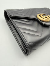 Load image into Gallery viewer, Gucci Black Marmont wallet on chain crossbody