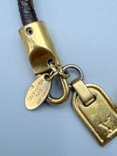 Load image into Gallery viewer, Louis Vuitton monogram bracelet with luggage tag charm