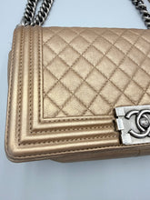 Load image into Gallery viewer, Chanel Old Medium Calfskin Bronze Le Boy bag on chain