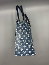 Load image into Gallery viewer, Louis Vuitton OntheGo MM Dark Denim Bleu tote