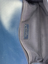 Load image into Gallery viewer, Chanel Old Medium Iridescent chevron blue boy bag