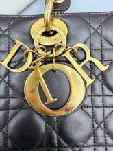 Load image into Gallery viewer, Christian Dior Brown Lady Dior Calfskin Large with Dior strap