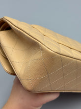 Load image into Gallery viewer, Chanel Beige Medium Double Flap Caviar bag with Silver hardware