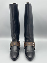 Load image into Gallery viewer, Louis Vuitton Rhapsody monogram tall boots - size 37