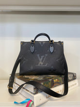 Load image into Gallery viewer, Louis Vuitton Onthego PM Black empriente Monogram Tote with strap