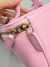 Load image into Gallery viewer, Chanel Small Pink Caviar Business Affinity Top Handle Vanity Case with Chain
